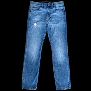 770™ Straight-Fit Jean in Stretch Broken-In Distressed Japanese Denim